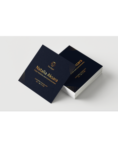 Square Business Cards + Foil